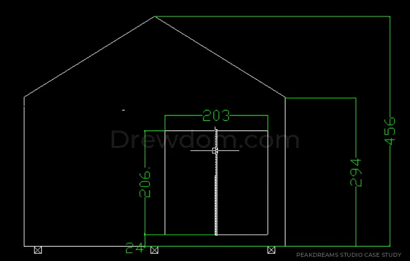 Dimension drawing supplied by the client