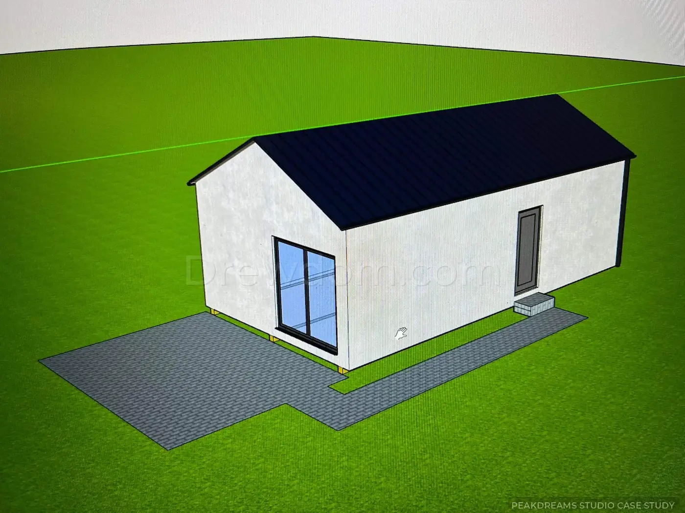 Simple SketchUp view supplied by the client