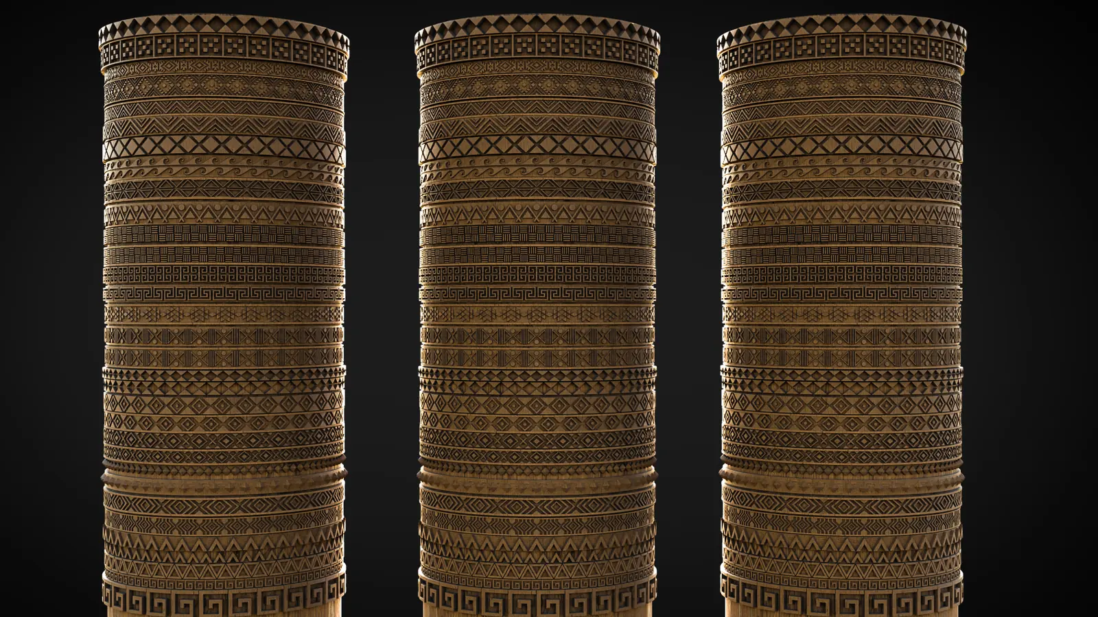 Ornament Generator applied to columns