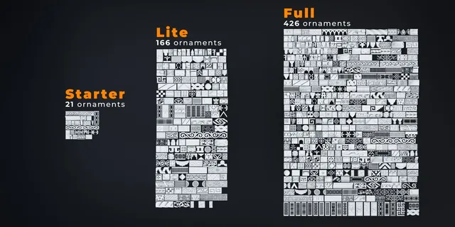 The current Ornament Generator library of 426 ornaments