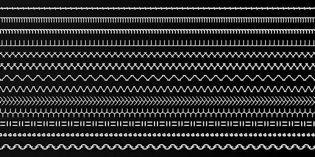 Continuous stitch patterns from the Stitch Generator library