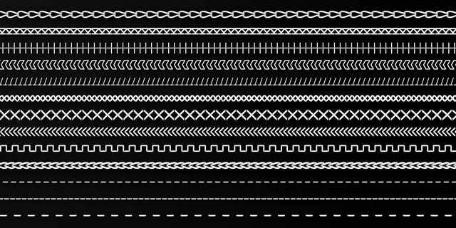 Additional stitch styles from the Stitch Generator library